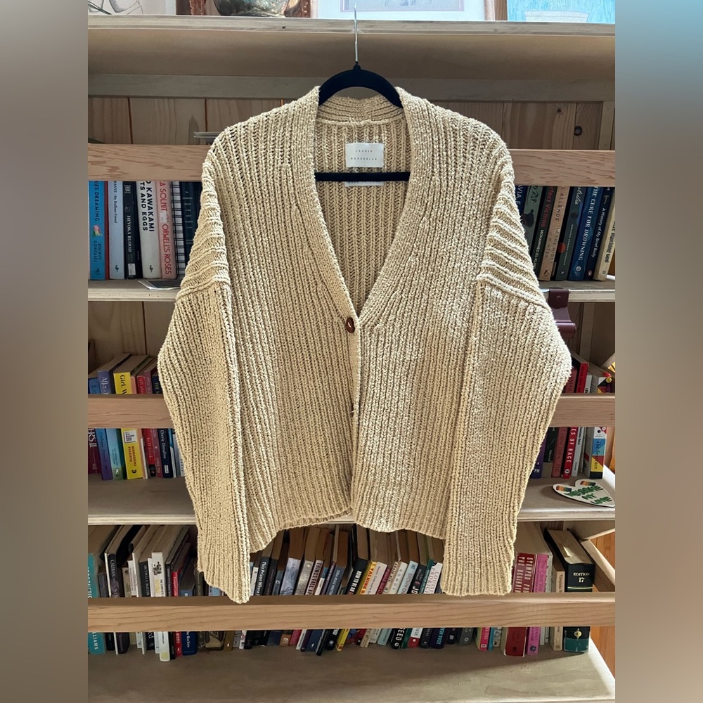 Lauren Manoogian Cotton Ribbed Cardigan